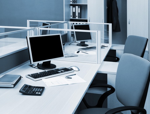 Office - Computers on a desk