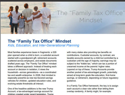 The “Family Tax Office” Mindset<br/>Kids, Education, and Inter-Generational Planning
