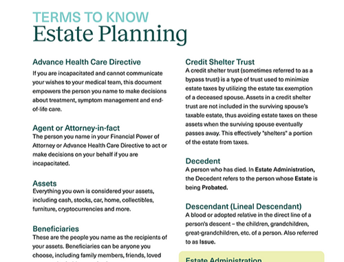 Estate Planning Terms