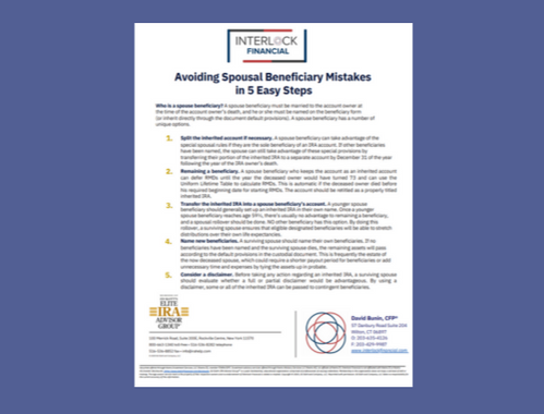 Avoiding Spousal Beneficiary Mistakes in 5 Easy Steps