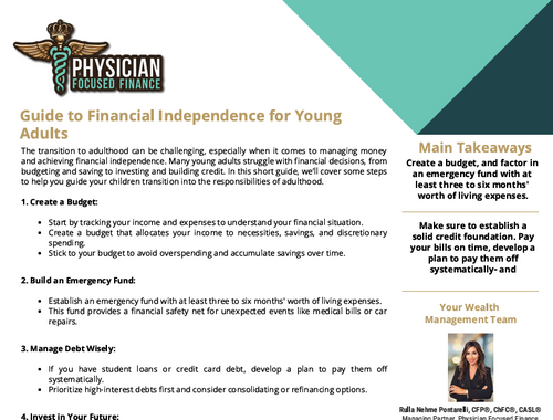 Guide to Financial Independence for Young Adults