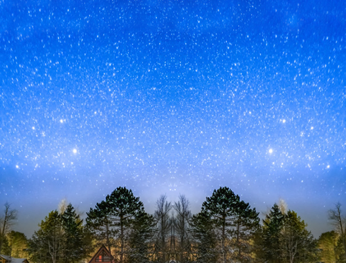 Photo of vibrant stars in the sky