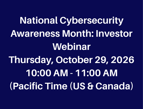 October is Cybersecurity Month
