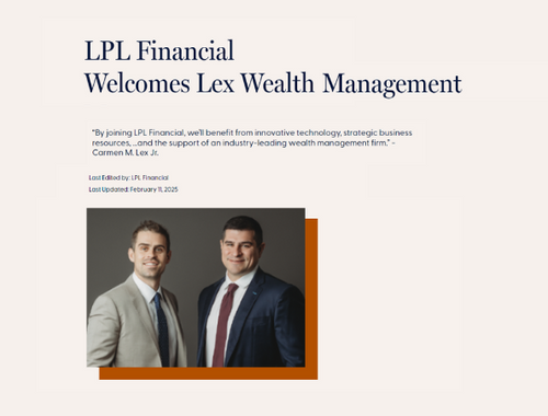 LPL Financial Welcomes<br/> Lex Wealth Management