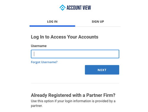Account View Login