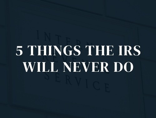 IRS will never...