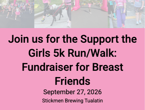 Support the Girls 5K Run/Walk<br/>Sunday, September 27th | Tualatin, OR<br/>