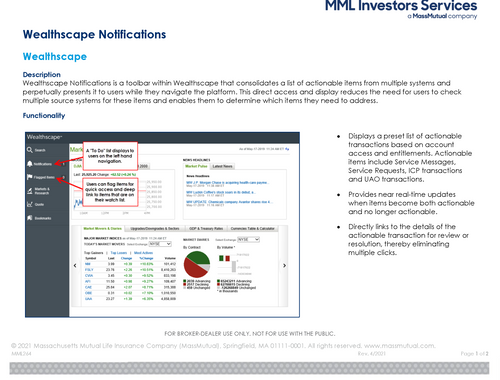 Wealthscape Notifications
