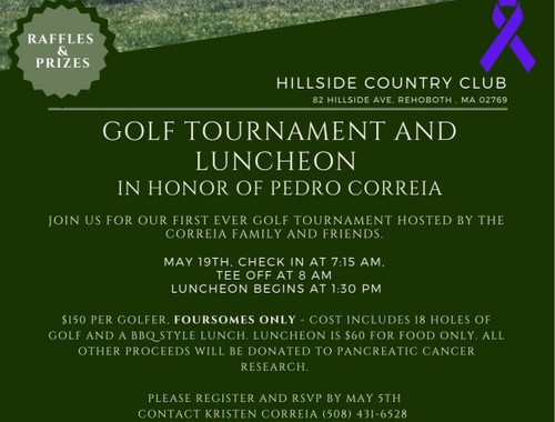 2023 Sponsor of Correia Family Golf Tournament in Honor of Pedro Correia