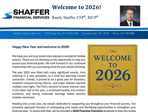 Welcome to 2026!