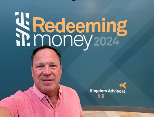 Bradley Small, CEO/Founder of Solomon Private Wealth at the start of the Annual Kingdom Advisors Conference “Redeeming Money”.