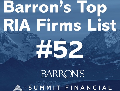 Summit Financial named to Barron's Top 100 RIA Firms List 2023