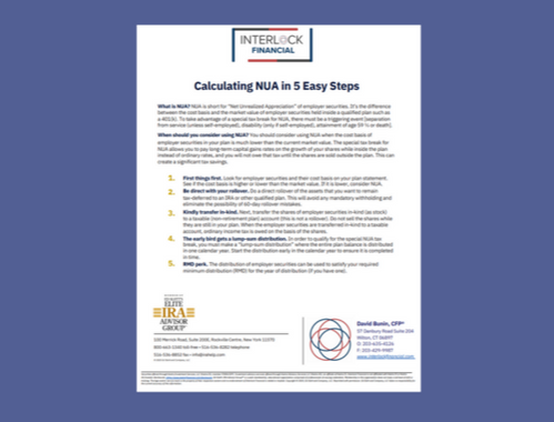 Calculating NUA in 5 Easy Steps