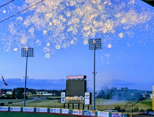 Post game fireworks
