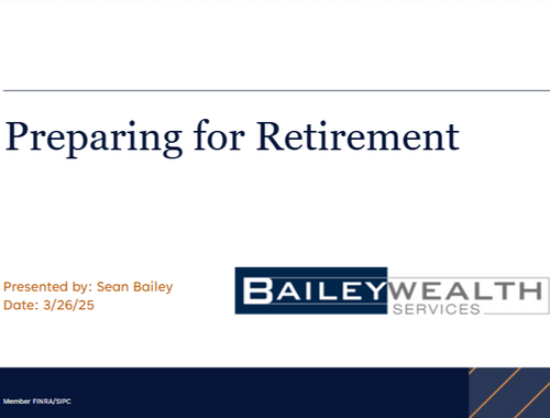 Preparing for Retirement