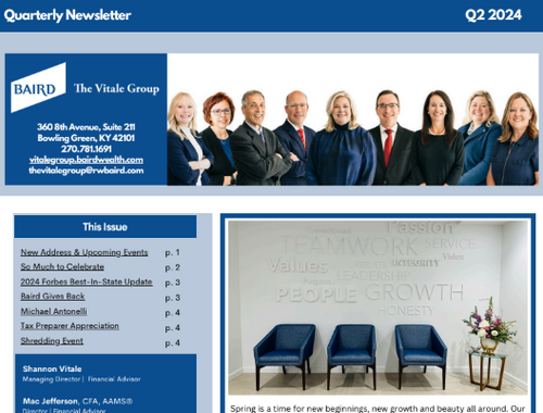 Second Quarter Newsletter 2024