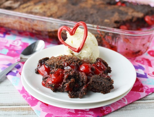 Chocolate Cherry Dump Cake