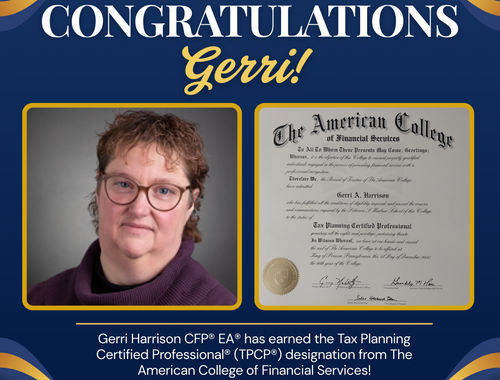 February 2026 - Gerri's TPCP® Designation