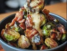 Honey-Glazed Roasted Brussels Sprouts with Bacon