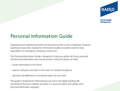 Personal Information Guide