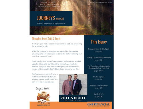 September 2026 Newsletter