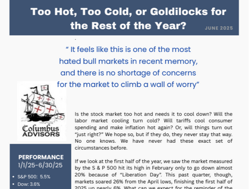 June 2025: Too Hot, Too Cold, or Goldilocks for the Rest of the Year? 