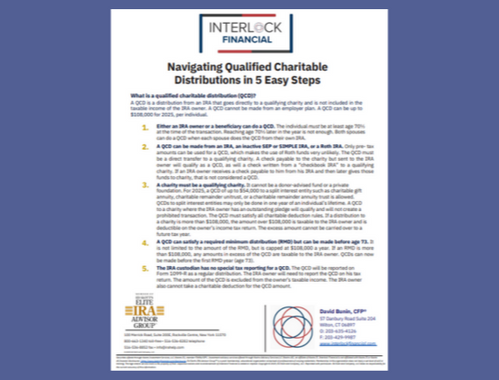 Navigating Qualified Charitable Distributions in <br/>5 Easy Steps
