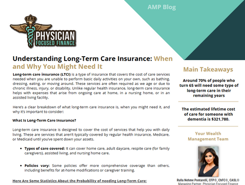 Understanding Long-Term Care Insurance: When and Why You Might Need It
