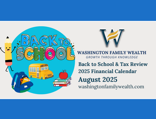 August: Back to School & Tax Review