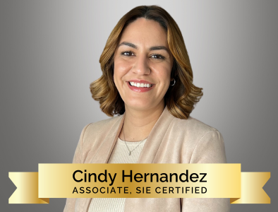 Cindy Hernandez Passes SIE Exam — First Step Toward Becoming a Financial Advisor