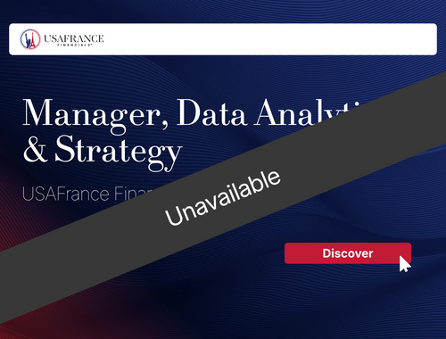 Manager, Data Analytics & Strategy