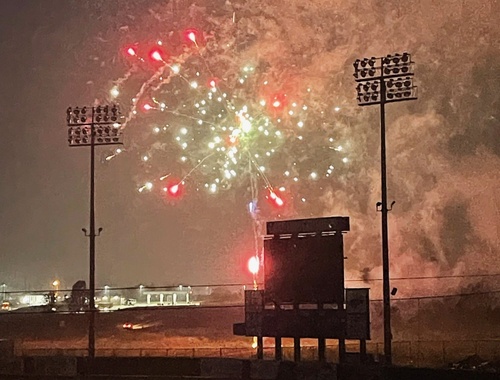 After game fireworks