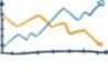 Line graph icon