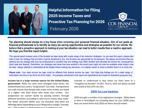 Helpful Information for Filing 2025 Taxes
