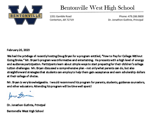Bentonville West High School - Principal