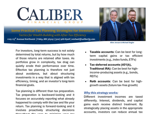 Tax Planning Strategies
