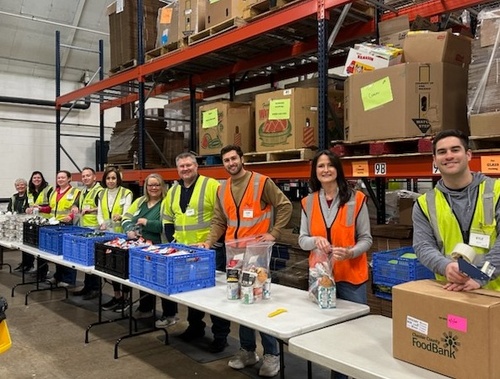 Brumbaugh Wealth Volunteers at Chester County Food Bank*