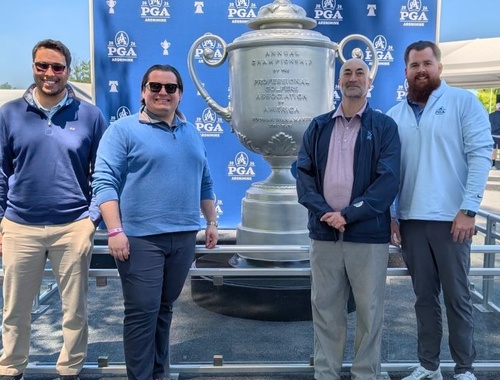 Mihir, Justin, Jeff, and Tyler at 2026 PGA Championship