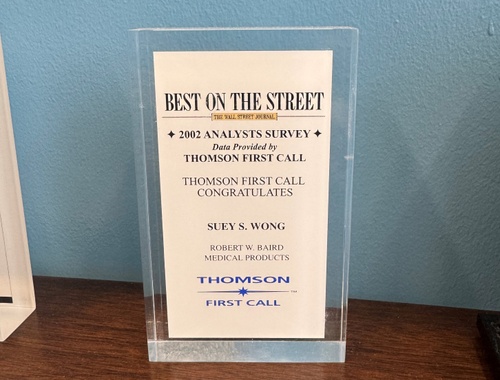 2002 Thomson First Call Best on the Street
