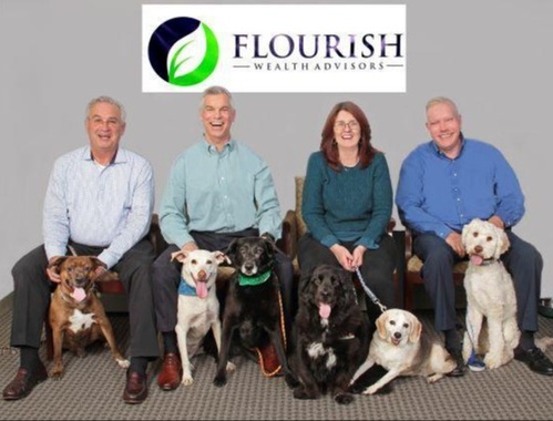 Flourish Wealth Advisors Team with Dogs