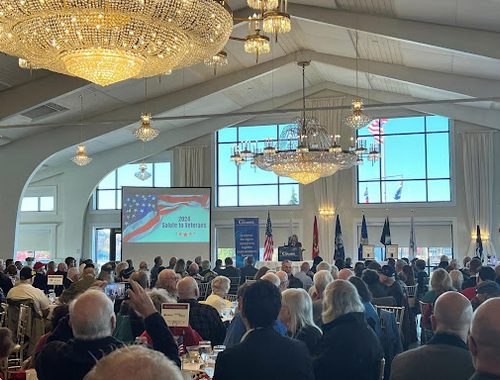 Sold out attendance for 2024 North Shore Chamber Veterans Breakfast.
