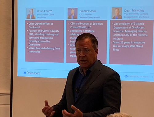Brad presenting and explaining his new CEPA certification.