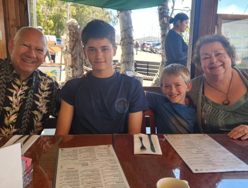 Celebrating Grandma's Birthday at Bayside Cafe