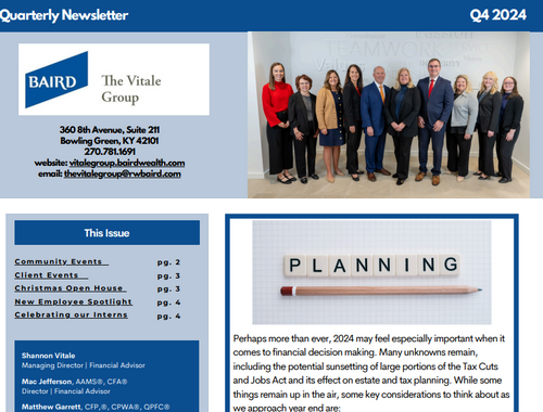 Fourth Quarter Newsletter 2024