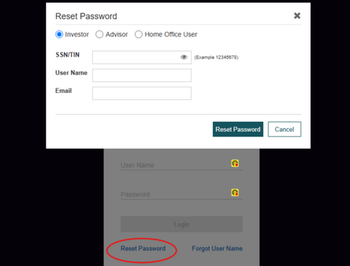 Reset Your Password