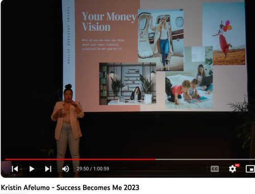 success becomes me: Taking inspired Action w/ money