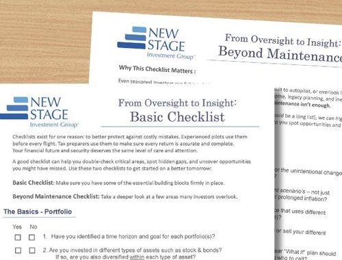 Checklists Help Avoid Mistakes