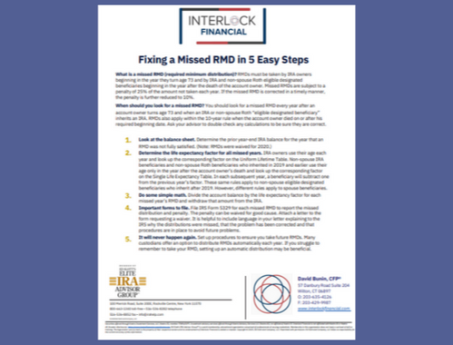 Fixing a Missed RMD in 5 Easy Steps