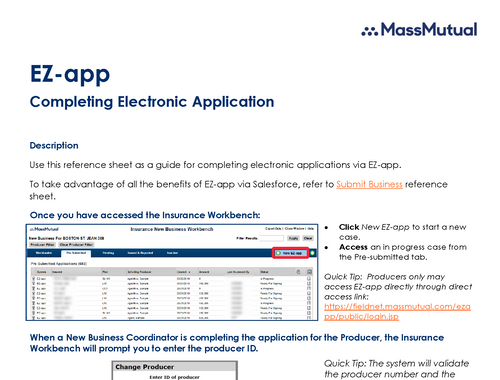 EZ-app: Completing an Electronic Application