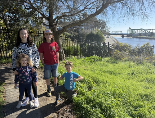 Emily’s crew enjoying Santa Cruz for the day